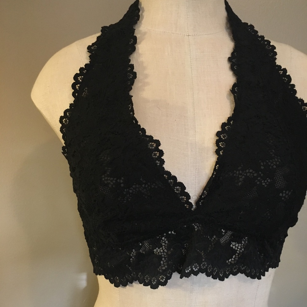 Black halter Bralette